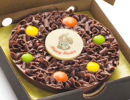 Easter Bunny Mini Chocolate Pizza